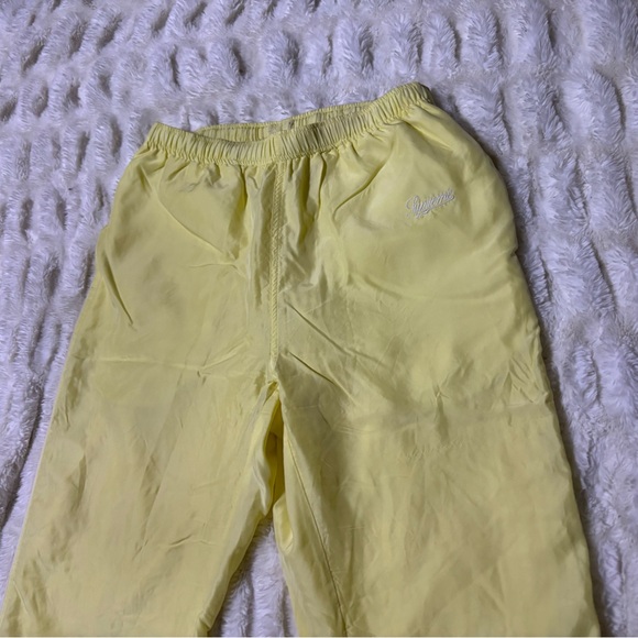 SUPREME Men’s Lemon Yellow Silk Sweat Pants - Picture 4 of 15